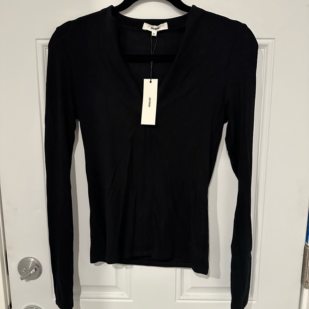 Joah Brown Invisible Zip Long Sleeve NWT